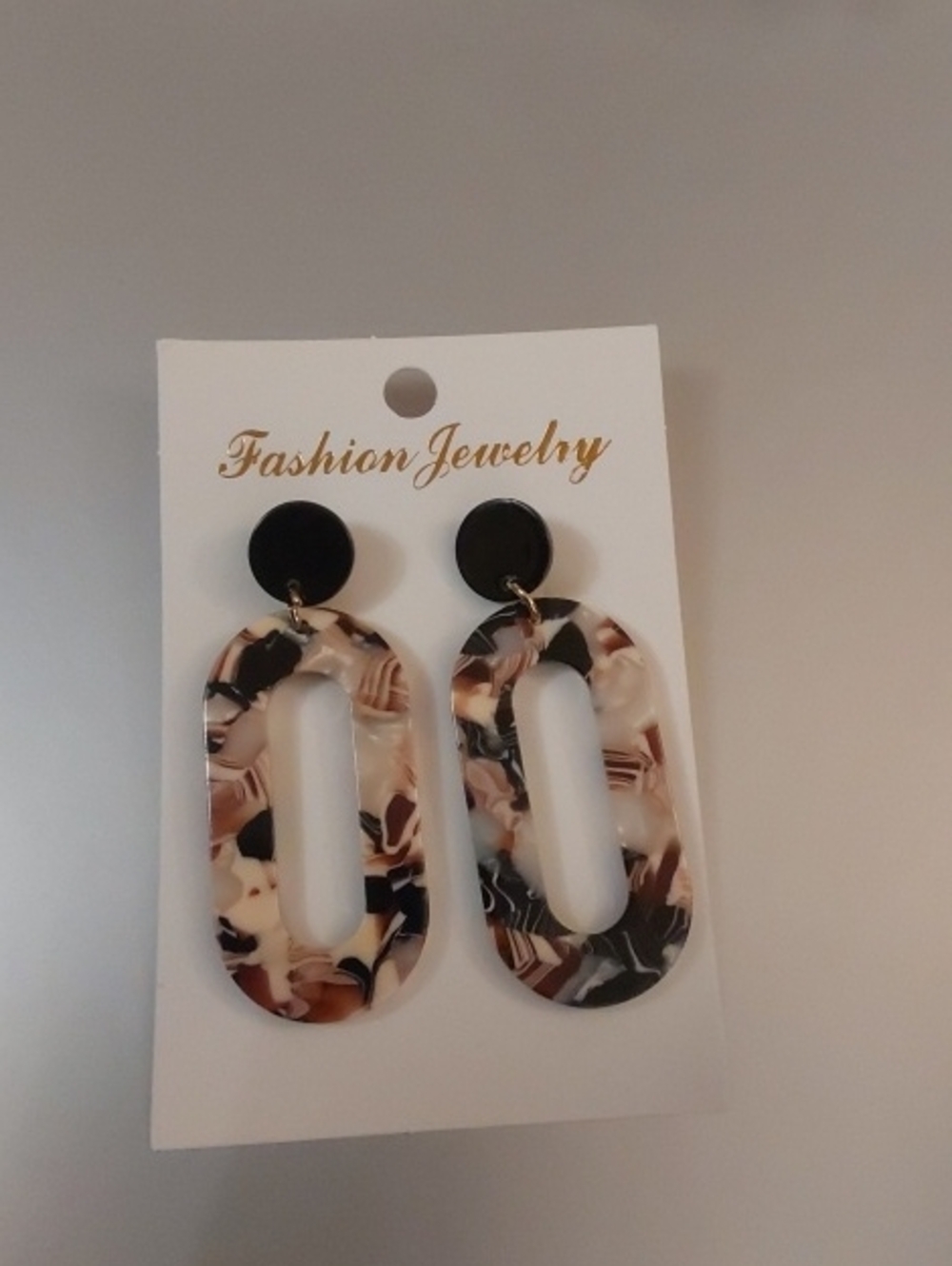 Acrylic Geometric  cut out  Earrings Stud Confetti  Color